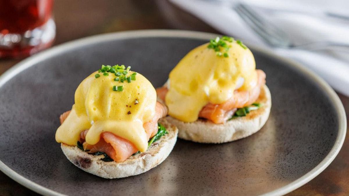 Image of eggs benedict with smoked salmon