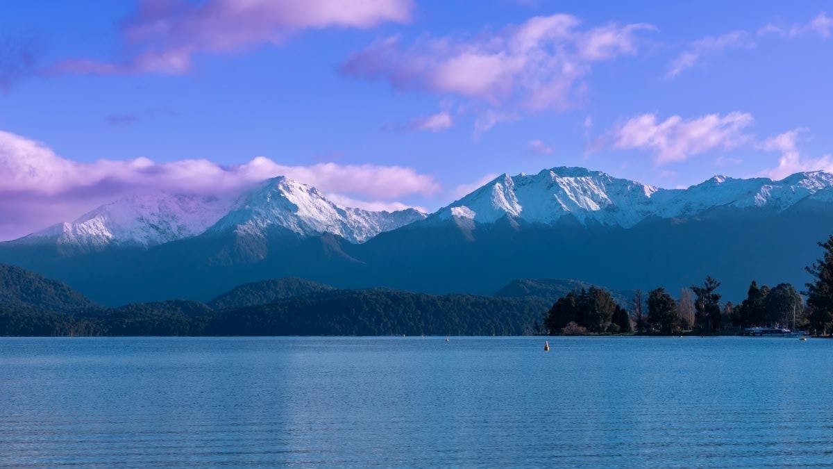 Lake Te Anau in New Zealand