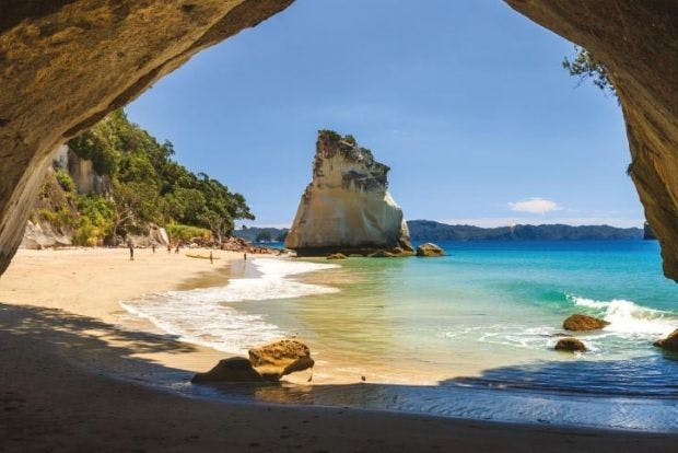 Beautiful summers day at Cathedral Cove, Coromandel