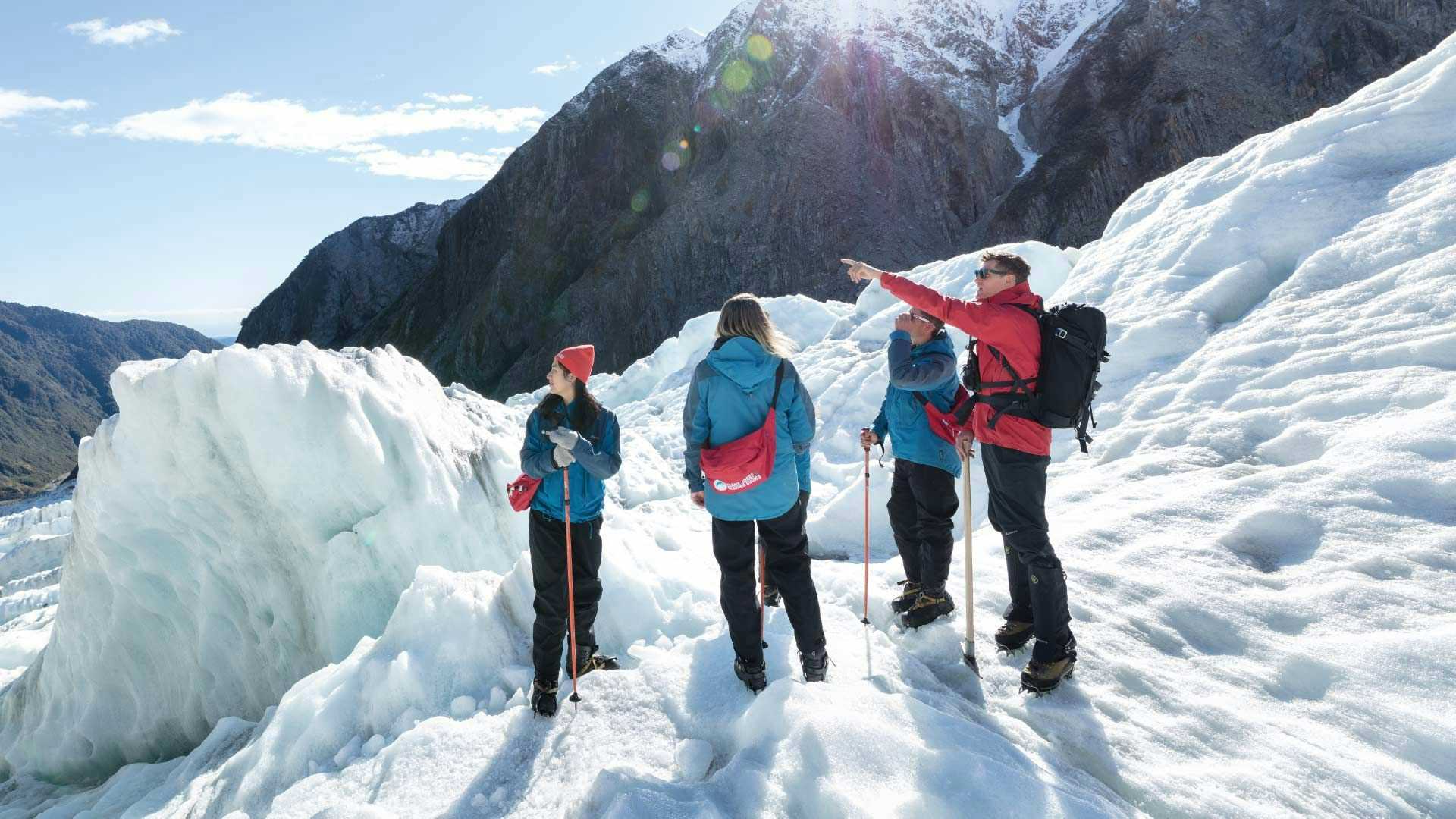 Group of people on Franz Josef Glacier guided hike