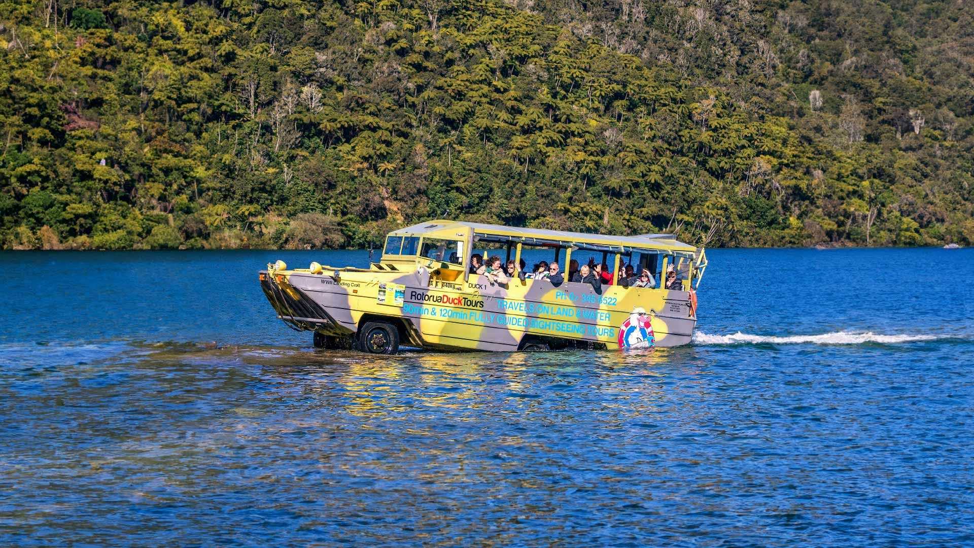 Rotorua Duck Tours boat